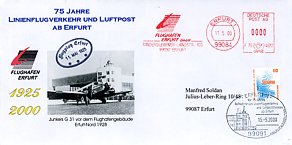 75 Jahre Linienflugverkehr ab Erfurt